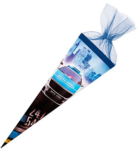 Nestler Schultüte Polizei Sound Zuckertüte Schulanfang Einschulung Schule: Größe: 22 cm