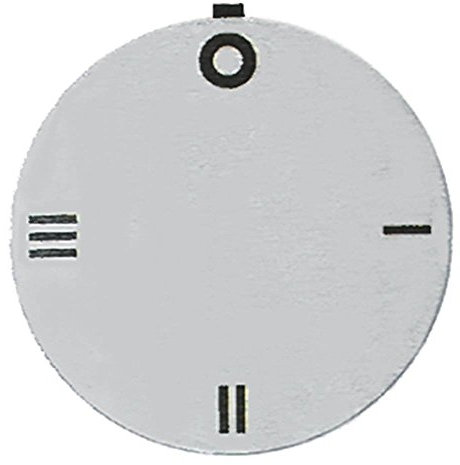 Küppersbusch Knebelsymbol für Elektroherd EHN601, EHN401, EHN801, EHN402, EHN602 Schalter 4-Takt silber Aussen 45mm