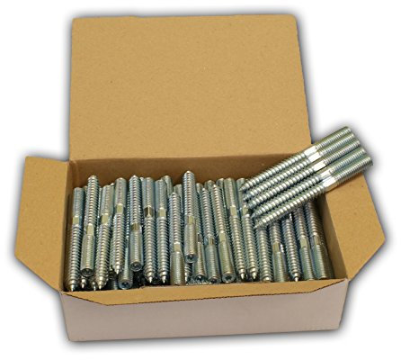 Stabilo-Sanitaer 100x Stockschrauben M10 x 100 mm Schraubstifte Gewindestifte verzinkt Doppelgewindeschrauben Rohrschellen Befestigungsmaterial Montagematerial