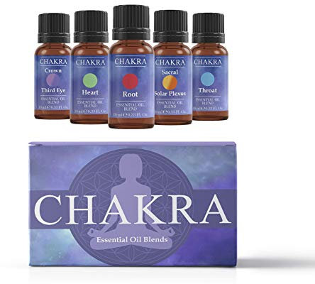 Mystic Moments mit 5 x 10 ml ätherischen Chakra-Ölmischungen