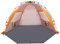 Oileus X-Large Strandzelt für 4 Personen – tragbares Sonnenschutzzelt für den Strand mit Tragetasche, Heringe, 6 Sandtaschen, Anti-UV zum Angeln, Wandern, Camping, wasserdicht, Winddicht, Orange