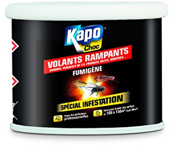 Kapo Fumigène Spécial Infestation Tous Insectes - Idéal pour éliminer Tous les Insectes - Techniques Professionnelles De Désinsectisation - Solutions Radicales