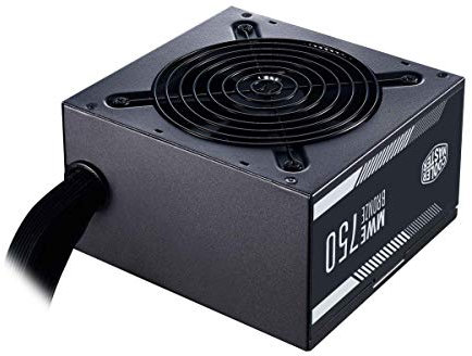 Cooler Master MWE 750 Bronze V2 - Fuente de Alimentación (PSU) EU, 80 PLUS Bronze, Ventilador HDB de 120 mm Termosensible, Circuito CC a CC + LLC con Raíl Único de +12V - 5 Años de Garantía