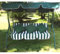 Loywe Hollywoodschaukel Gartenschaukel Schaukelbank 3-Sitzer mit Dach Stahlgestell,Grün 170x115x156cm LW12