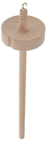 oshhni Buchenholz Handspindel zum Spinnen für das Handspinnen von KaschmirKaschmirwolle