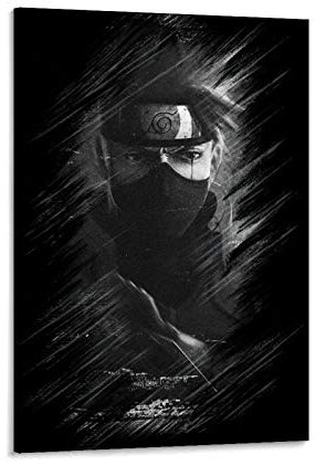 haocaitou Kakashi Hatake Poster, dekoratives Gemälde, Leinwand, Wandkunst, Wohnzimmer, Poster, Schlafzimmer, Malerei, 20 x 30 cm