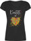 T-Shirt Damen V Ausschnitt - Karneval & Fasching - Konfetti im Herzen I - M - Schwarz - faschingsshirt karnevalsshirts Faschings köln Shirts Faschings-t-Shirt karnevalsshirt Karnevals Herz Shirt