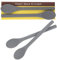 HONEY BEAR KITCHEN Silicone Stirring Spoon (Set of 2, Stone Grey) for Coffee & Tea