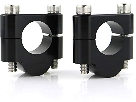 Xitomer 7/8 22.2mm Motorbike ATV Dirt Bike Handlebar Risers With Clamps | Fit for CB400F/CB5000F/KLR250/Z800/Z650/SV650/V-Strom/MT-03/Street Triple (Black,Rise 20mm(25/32''))