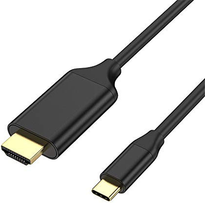 Eono USB C to HDMI Cable 1.8m, 4K@60Hz High Refresh Rate Type-C Thunderbolt 3 to HDMI Cable Compatible with MacBook Pro, iPad Pro, Surface 6ft/1.8m (4K@60Hz)
