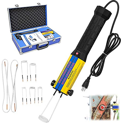 YNITJH Hand Flammenlos Induktions Heizung,Heizung Rostige Schraube Detacher,mit Led-Licht und 8 Spulen,700 ℃ mit schneller Erwärmung,Benutzt für Die Wartung Mechanischer GeräTe,220V