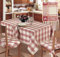 Confezioni Giuliana - Copritavolo tovaglia jacquard cucina tirolese DAMA Bordeaux 100% Cotone Made in Italy - 150x220
