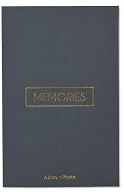 New View Gifts Memories 01-DS-39331 Fotoalbum für 180 Fotos à 10 x 15 cm, graues Leinen