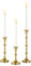 Inweder Kerzenhalter Stabkerze Kerzenständer Gold - Set mit 3 Hoher Vintage Kerzenhalter Metall Kerzenständer Weihnachten für Tischdekoration Party Hochzeit Wohnzimmer Passend für 3cm Dicke Kerzen