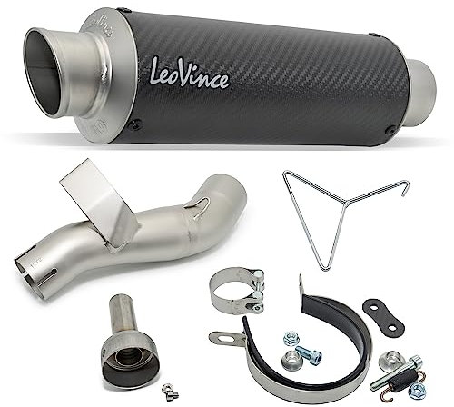 Endschalldämpfer/Auspuffanlage LeoVince SLIP-ON GP CORSA, Carbon für Honda CB/CBR 500 F/R/X