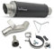 Endschalldämpfer/Auspuffanlage LeoVince SLIP-ON GP CORSA, Carbon für Honda CB/CBR 500 F/R/X