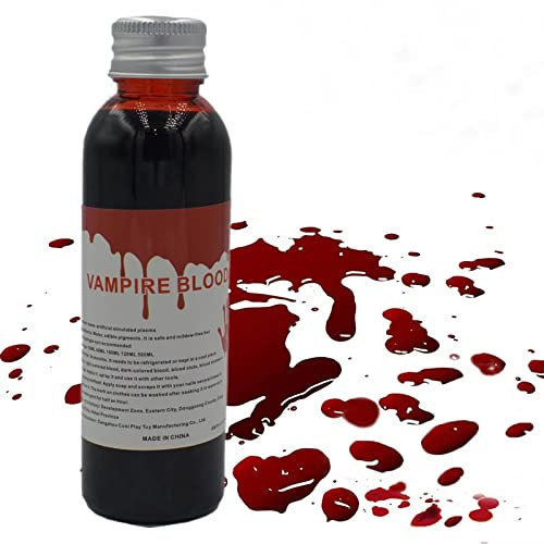 Sangue finto/halloween Sangue Zombie,Trucchi halloween Sangue finto professionale per Cosplay Party Puntelli Halloween Party sangue finto lavabile 60 ml