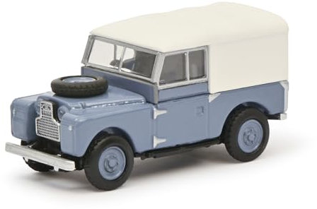 Schuco Modellauto Land Rover 88 blau 1:87