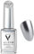 Chrome Gel Nail Polish, Silver Chrome Nail Polish, 15ml High Gloss UV Gel Nail Polish, 3D Metal Liquid Chrome Gel Polish for Shiny Effect, Nail Art Manicure Tool Pw tools