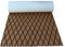 190 x 70 cm EVA Foam Flooring for Boats, Diamond Pattern, Non-Slip Faux Teak Marine Floor Mat for Yacht, Motorboat, Motorhome, Swimming Pool Cooler, 6 mm (Light Brown and Black - Diamond Pattern)