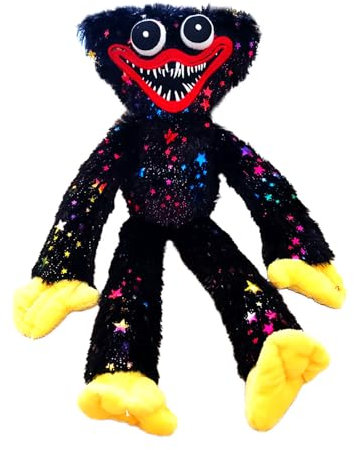 COQOYO Kuscheltier, Poppy Plüschtier Schwarz, Gruseliges Horror Monster Playtime Stofftier, 40cm Plüschpuppe Lustige Smiling Plushie Figure Spielzeug, Geburtstag Geschenke für Kinder
