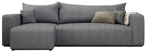 GREKPOL Sofa mit Schlaffunktion 145x248 Sofa 3 Sitzer - Ecksofa mit Schlaffunktion und Bettkasten - Schlafsofa mit Bettkasten - Wohnzimmer Couch