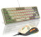 MAMBASNAKE AJAZZ AK680 Mechanical Keyboard, 68 Key 60 Percent Hot Swappable Gaming Keyboard + 6 Adjustable DPI 6400 Gaming Mouse with 6 RGB Light, for PC/Mac/Laptop Gamer (Red Linear Switch)
