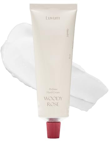 LUVUM Perfume Hand Cream | 50ml | Woody Rose & Sandalwood, Soothing Tea Tree & Centella, Refreshing & Enchanting Nature Fragrance, Hand Lotion for Dry Skin & Travel Size