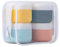 4 Pièces Silicone Cosmétiques Conteneur de Voyage, 50 ML Rechargeable Maquillage Gel Pots Contenant, Récipients Crème Bouteille Vide Étanches avec Couvercles pour Voyages et Maison
