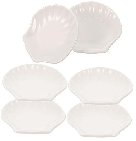 COLLBATH 6pièces Assiette Design Plat Pour Fruits Secs Et Snacks Assiette Western Pour Fêtes Et Maison Diamètre