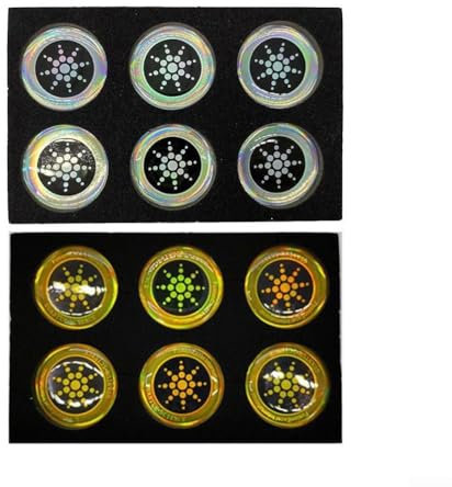 Innovative EMF Defense mit 12 Handy Strahlenschutz Aufkleber Set