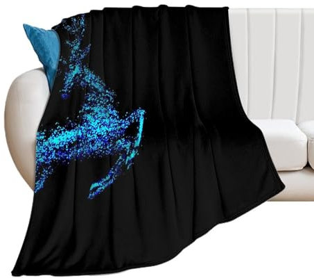 QUEWIQR Flanell-Decke Rentier Fleecedecke Plüschdecken Weiche Decke Für Couch Bett Sofa 76x100cm