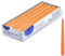 DeinPack 10 Spitzkerzen - Orange - Dekorative Haushaltkerzen - Brenndauer 8 Stunden - Festliche Kerzen für Party, Hochzeit und andere Anlässe