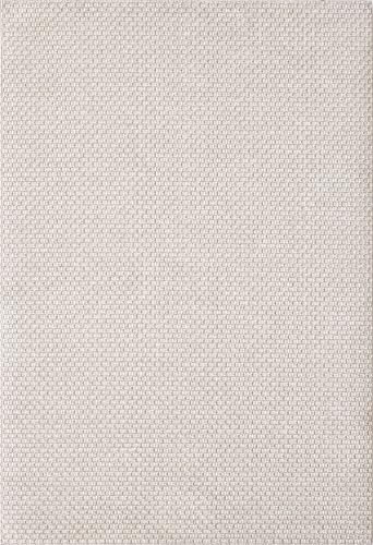 the carpet Maldives – Strapazierfähiger Outdoor-Teppich mit Boho- und Vintage-Design, wetterfest und pflegeleicht, für Balkon, Terrasse & Garten, Beige, 80 x 150 cm