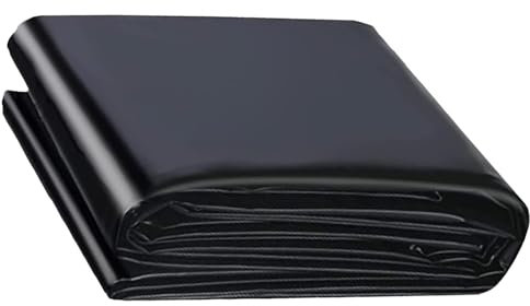 MARXAN Teichfolie, umweltfreundlich, undurchlässig, 0,13 mm, HDPE-Teichunterlage für Koi-Pools, Gartenfischteiche, kleine bis mittelgroße Teiche, Regentonnen, leicht zu schneiden und zu Formen(5x6m)