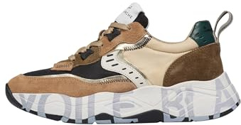 VOILE BLANCHE Sneakers aus Veloursleder und Synthetik, Hellbraun- 38