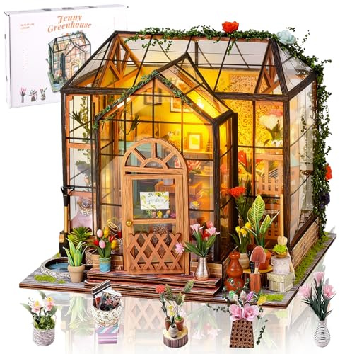 XUNIVERS Book Nook Kit – DIY Puppenhaus Häuser,Miniatur Haus Selber Bauen Bausatz für Erwachsene,DIY 3D Miniatur Holzhaus Puzzle mit Rotierenden Teilen,Kreativset zur Bücherregal Deko,Geschenk