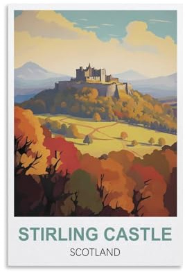 1000 Piece Jigsaws，Stirling Castle Scotland Posters Puzzle Sets for Challenging Puzzle Game and Family Play 38x26CM