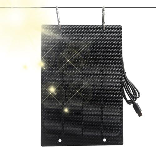Duroecsain Chargeur solaire pour téléphone – panneau solaire de randonnée de 50 W | chargeur compact avec protection intelligente pour voyage, camping, randonnée, maison en plein air