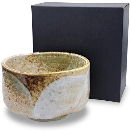 Japanische Matcha Schale Chawan Yuki handgemacht aus Keramik - Hergestellt in Japan - zur japanischen Tee-Zeremonie Matcha Zubereitung