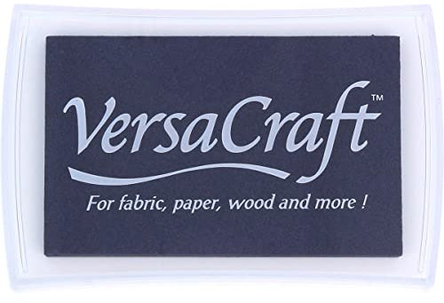 VersaCraft Stempelkissen, für Stoff, Papier, Holz, Farbe: Midnight