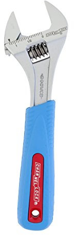 Channellock 808WCB 8-Inch Chrome Adjustable Wrench with Code Blue Grips