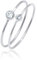 Elli Ring Damen Set Elegant Basic mit Kristallen in 925 Sterling Silber