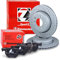 ZIMMERMANN Bremsenset Hinterachse inkl. Bremsscheiben Gelocht Ø 320 mm Belüftet + Bremsbeläge hinten Kompatibel mit BMW 5er (E60), 5 Touring (E61), 6 (E63), 6 Cabriolet (E64)