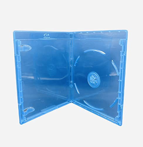 Lot de 100 boîtiers de rangement Blu-Ray 11 mm pour disque simple avec logo