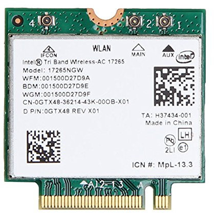 Intel tribanda AC 17265 wigig/AGN 802.11 ad, Wi-Fi 802.11 ac + Bluetooth 4.0 Combo M.2 clave a adaptador inalámbrico no para IBM/Lenovo/ThinkPad y HP