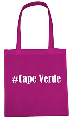Reifen-Markt Tasche #Cape Verde Größe 38x42 Farbe Pink Druck Weiss