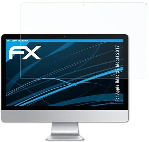 atFoliX Screen Protection Film compatible with Apple iMac 27 Model 2017 Screen Protector, ultra-clear FX Protective Film