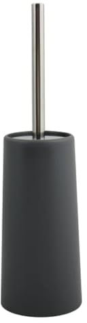 MSV WC Bürste Toilettenbürste Klobürste WC Garnitur aus PP Ø 10 x 22 cm Anthrazit