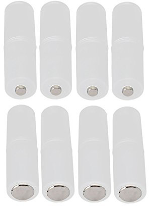 LAMPVPATH (Pack of 8) AAA to AA Battery Adapter, AAA to AA Battery Converter Holder, AAA to AA Adapter for Battery Converter AAA to AA